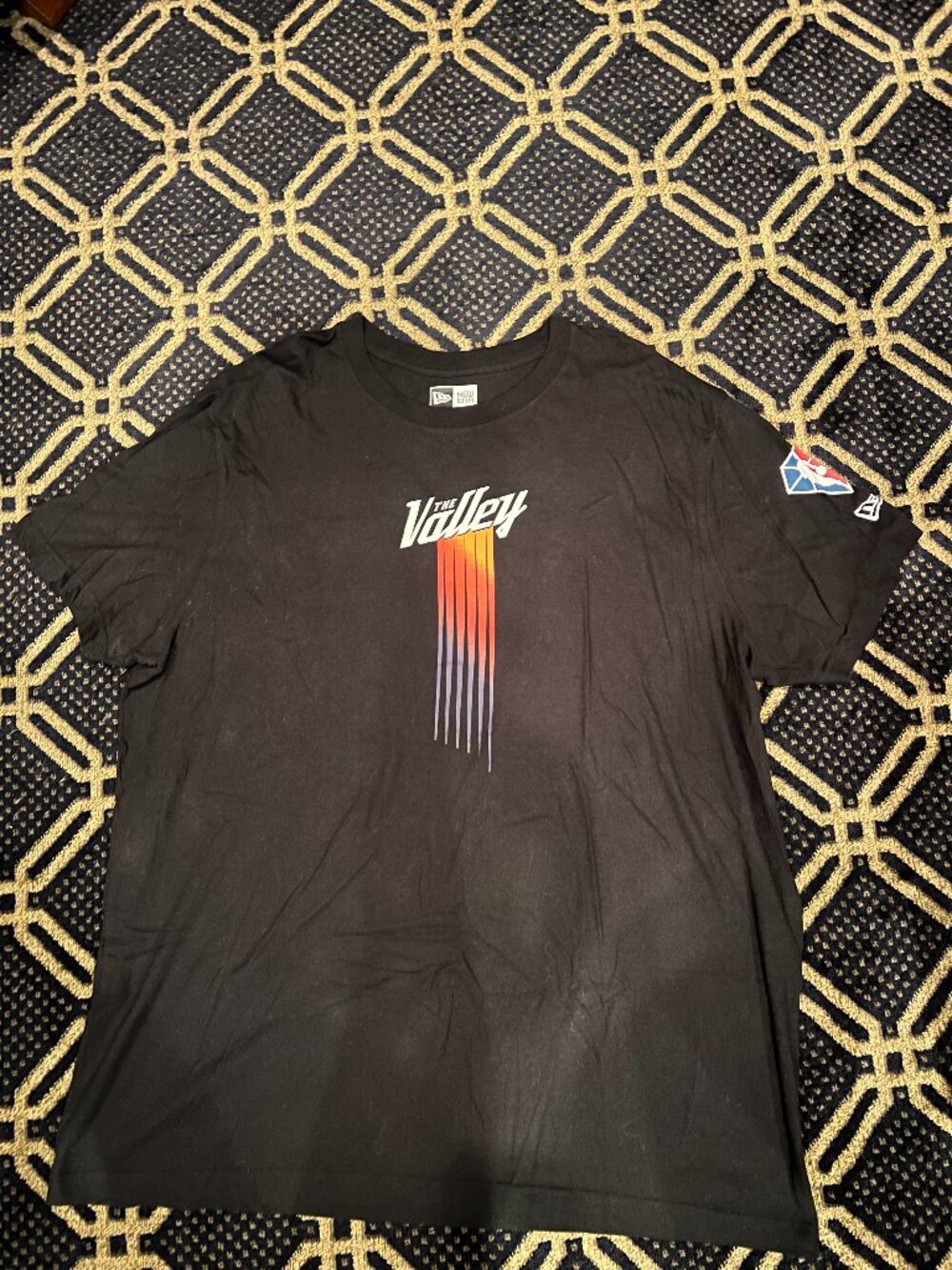 New Era Phoenix Suns “The Valley” NBA 75th Anniversary T-Shirt 2XL Black